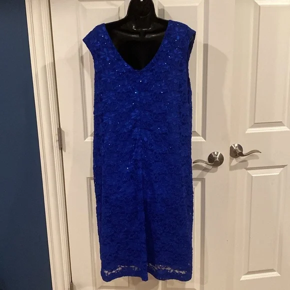 20 Roz & Ali blue sparkle dress - NWT - Picture 4 of 6